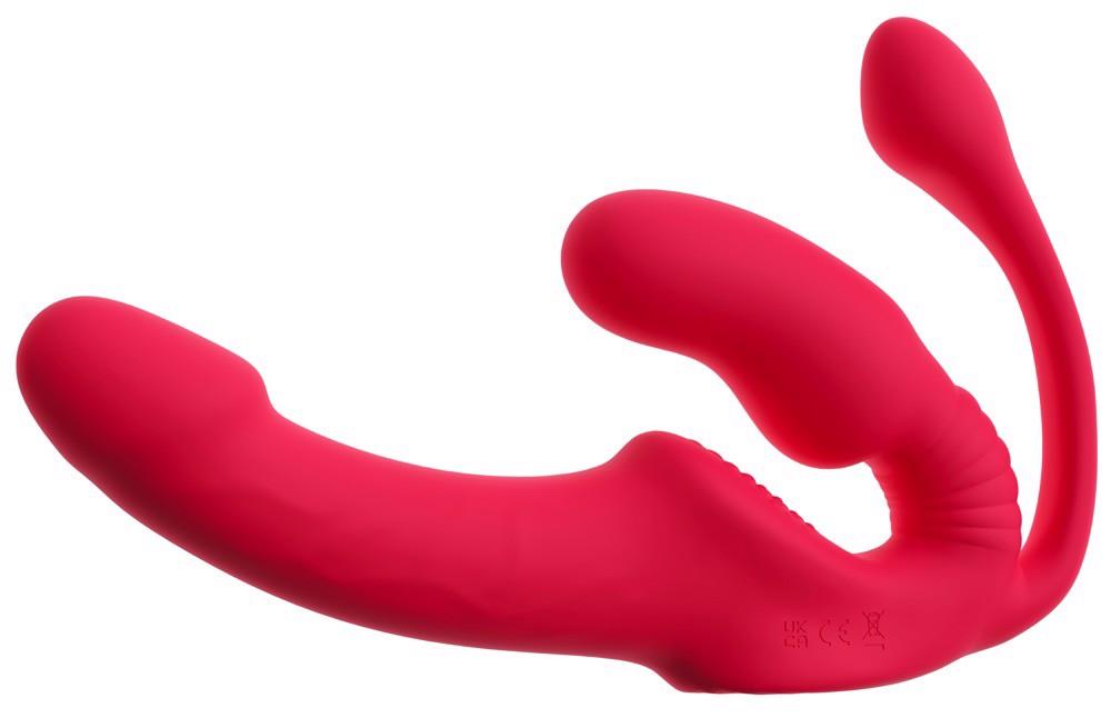Wibrator strap on potrójny You2Toys USB 23 cm - obrazek 4