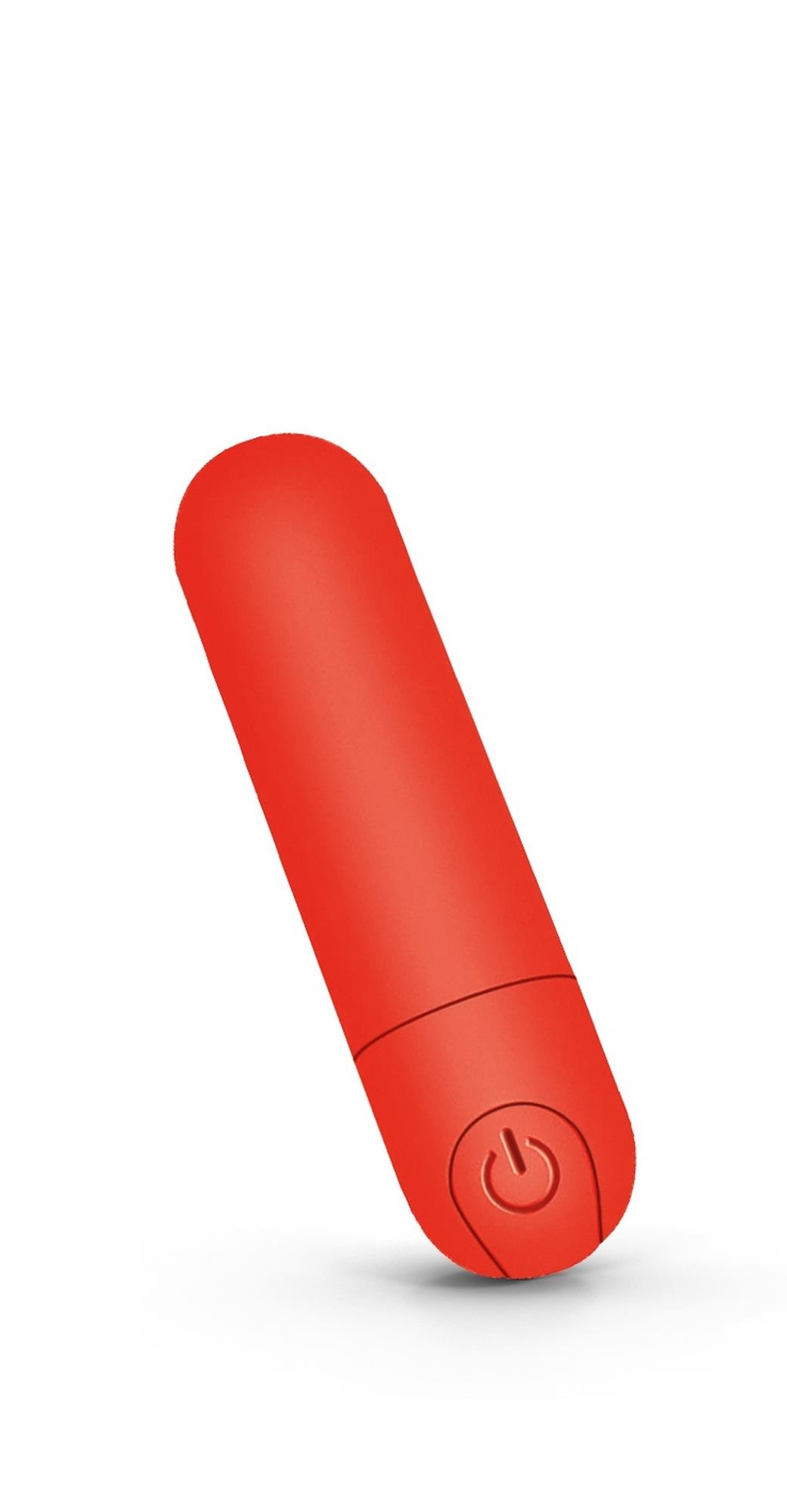 Zestaw mini pocisk wibrujący Intt USB 10 funkcji truskawka - obrazek 2