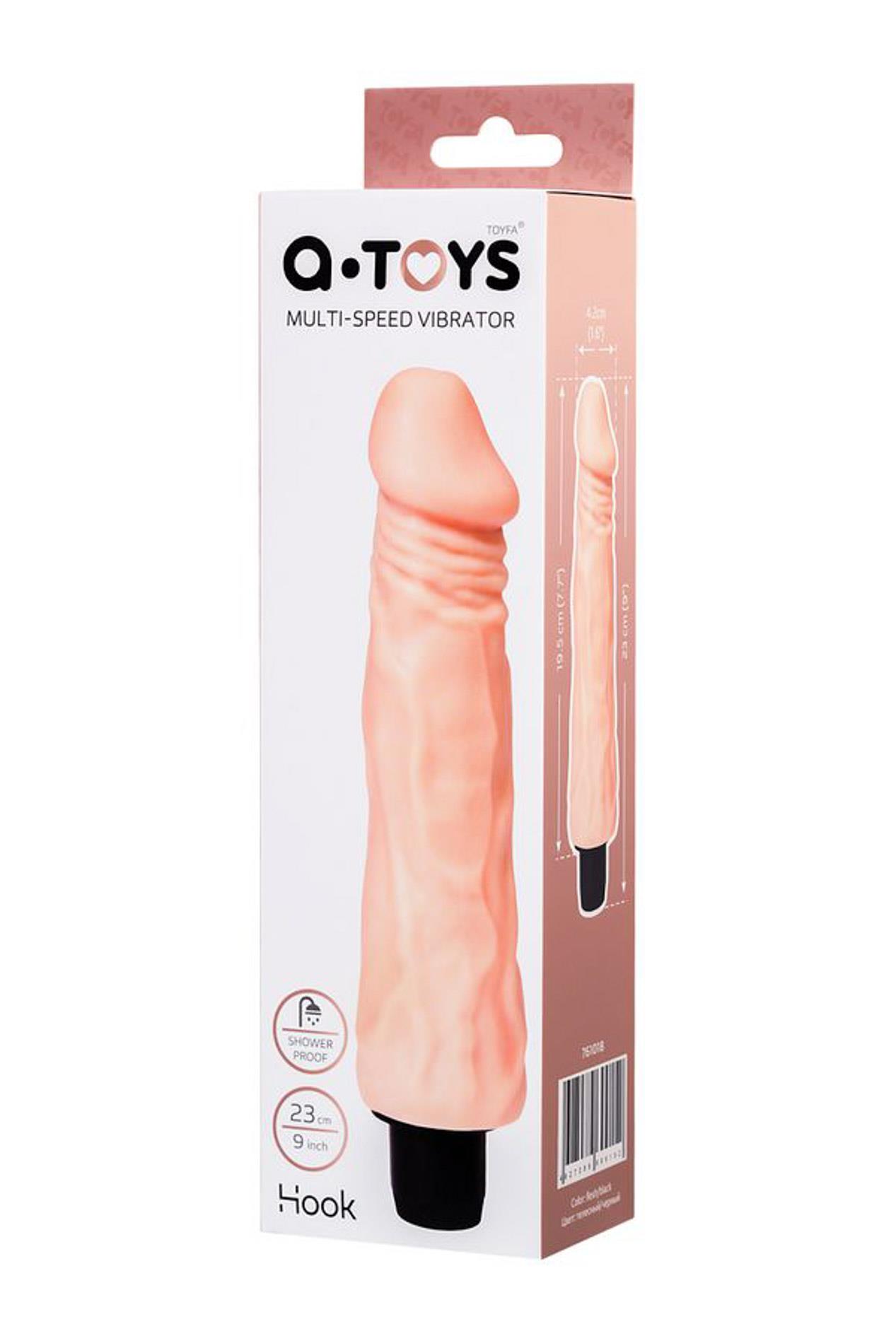 Wibrator realistyczny A Toys TPE 19 5 cm wodoodporny - obrazek 3