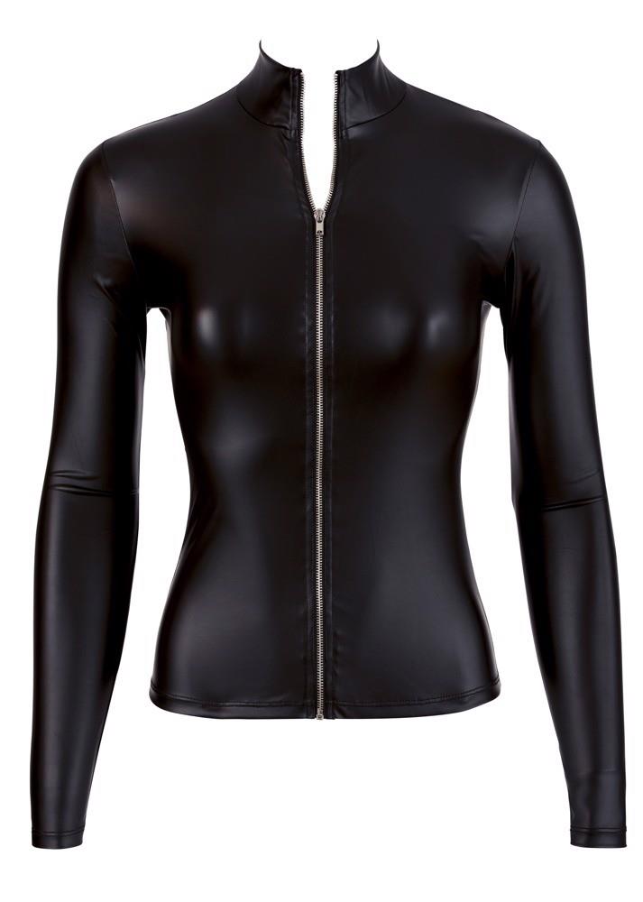 Top z długim rękawem Cottelli PARTY czarny L zip - obrazek 3