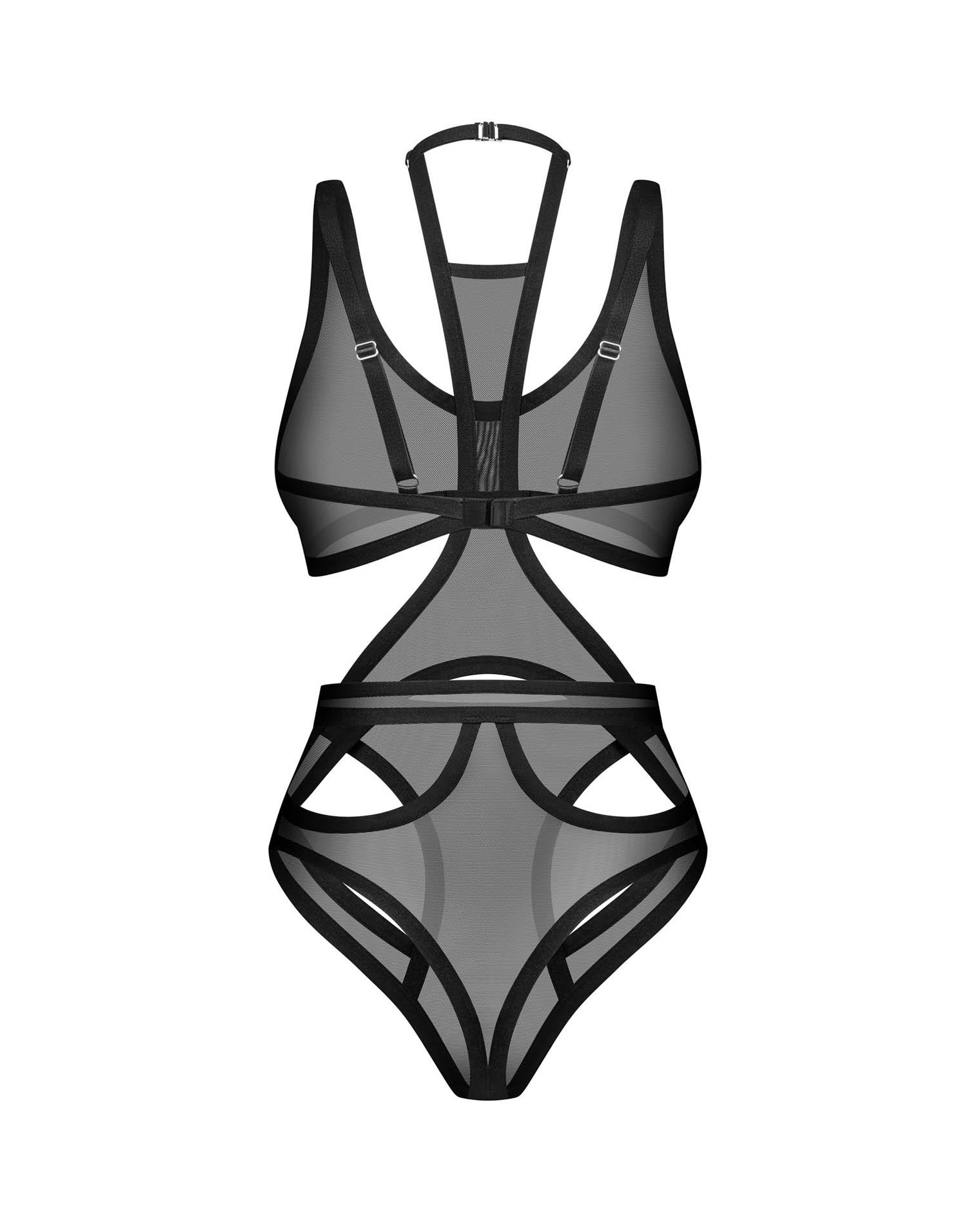 Body erotyczne Mercuris transparentne Obsessive L/XL - obrazek 3