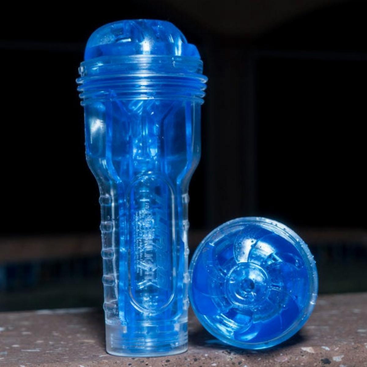 Masturbator Fleshlight Turbo Thrust transparentny niebieski 25 cm - obrazek 3