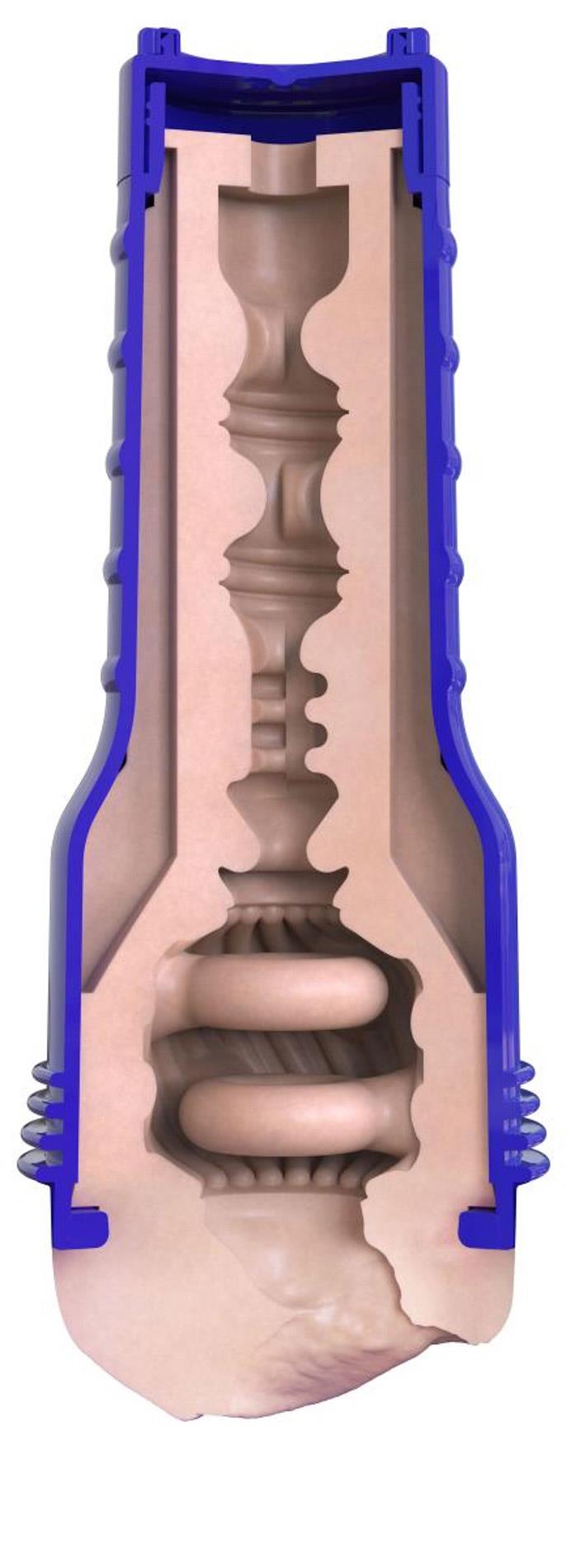 Masturbator Fleshlight Boost Bang beżowy z regulacją ssania - obrazek 4
