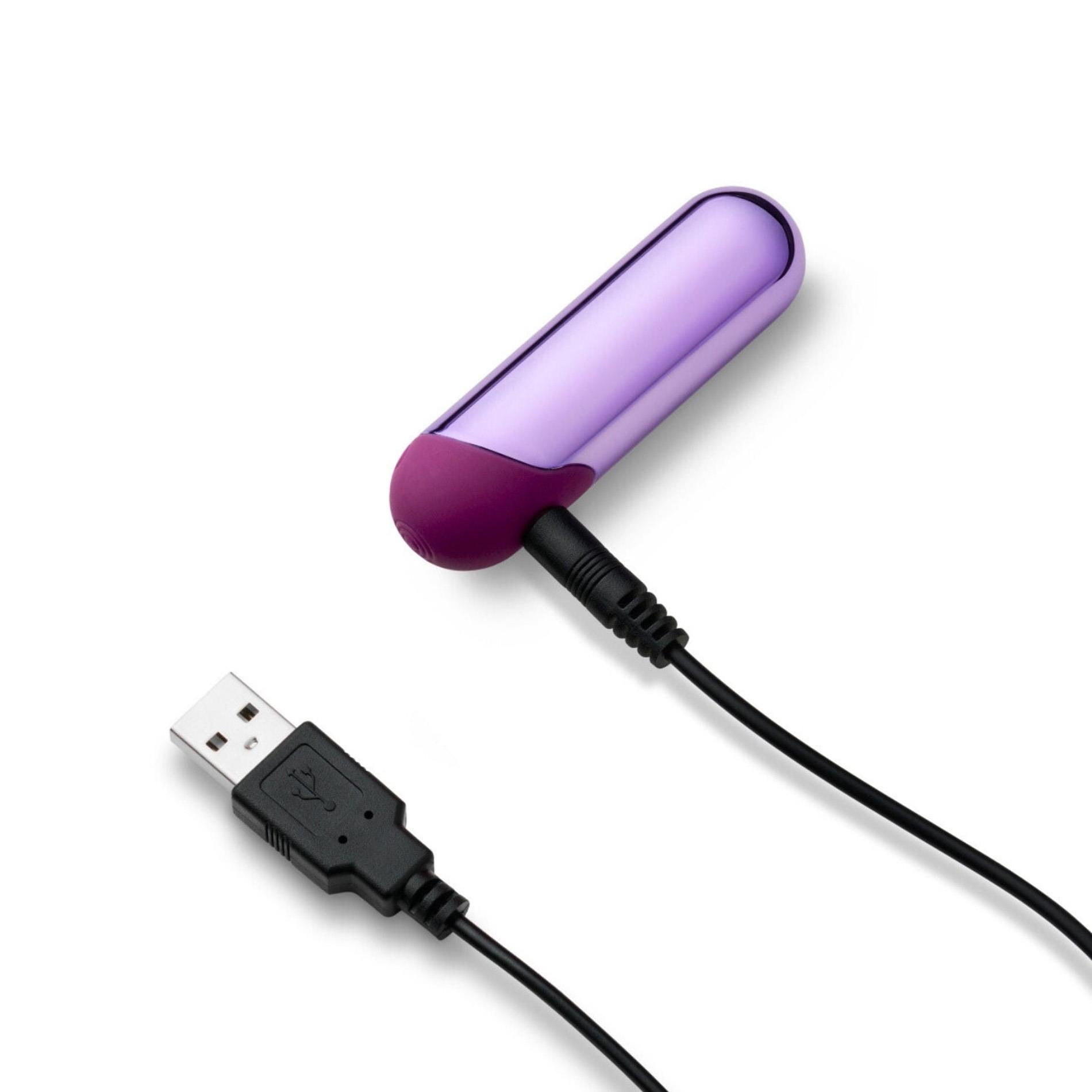 Mini wibrator bullet Cosmo So Divine fioletowy USB - obrazek 2
