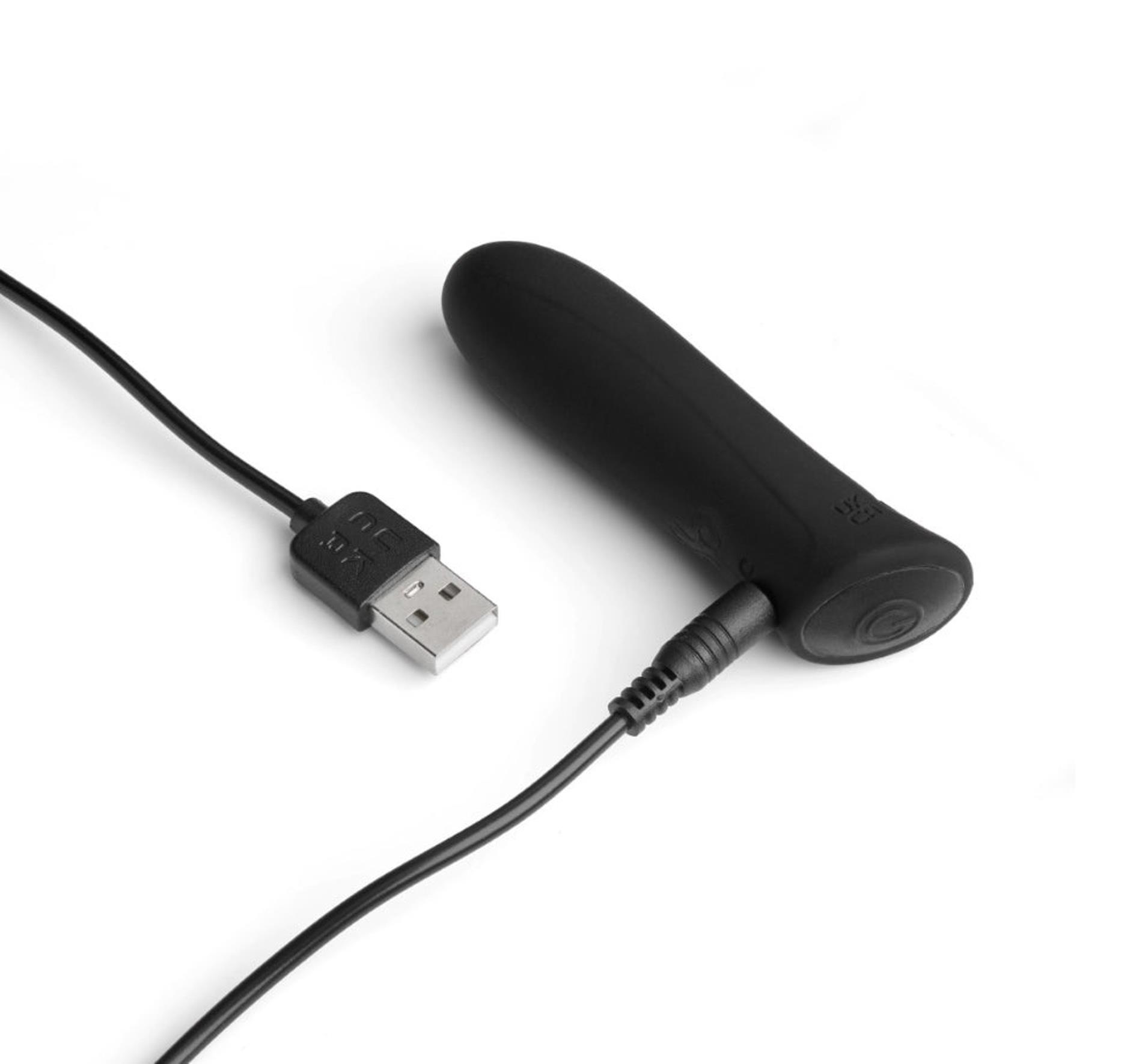 Wibrator bullet silikonowy Wonder Bullet So Divine czarny USB 9cm - obrazek 3