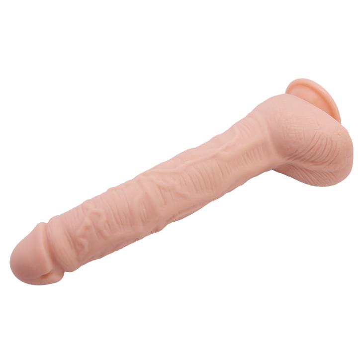 Dildo z cyberskóry Baile Beautiful DICK 11 cali cieliste - obrazek 4