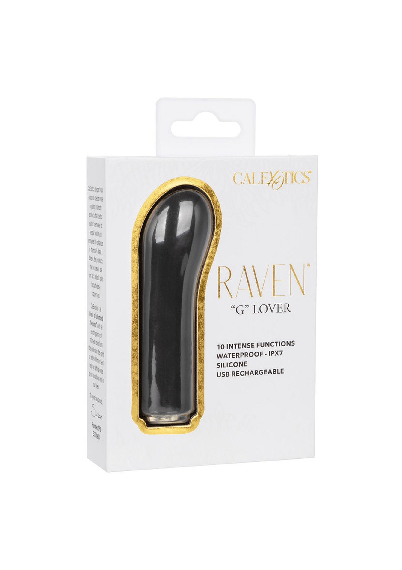 Wibrator mini Raven G Lover Calexotics czarny 10 funkcji - obrazek 3