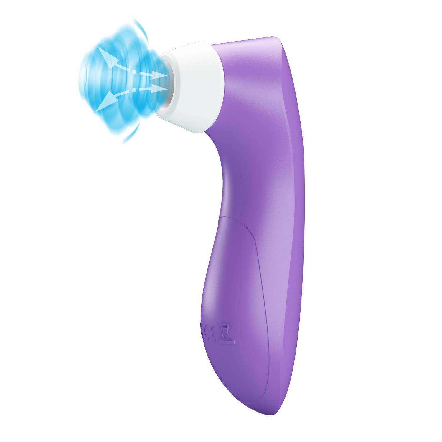 Kompaktowy stymulator ssący Breezer Romance fioletowy - obrazek 5
