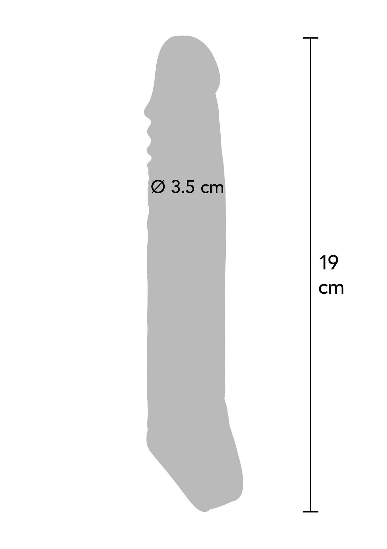 Nakładka erekcyjna ToyJoy Get Real Large 19 cm TPE - obrazek 4
