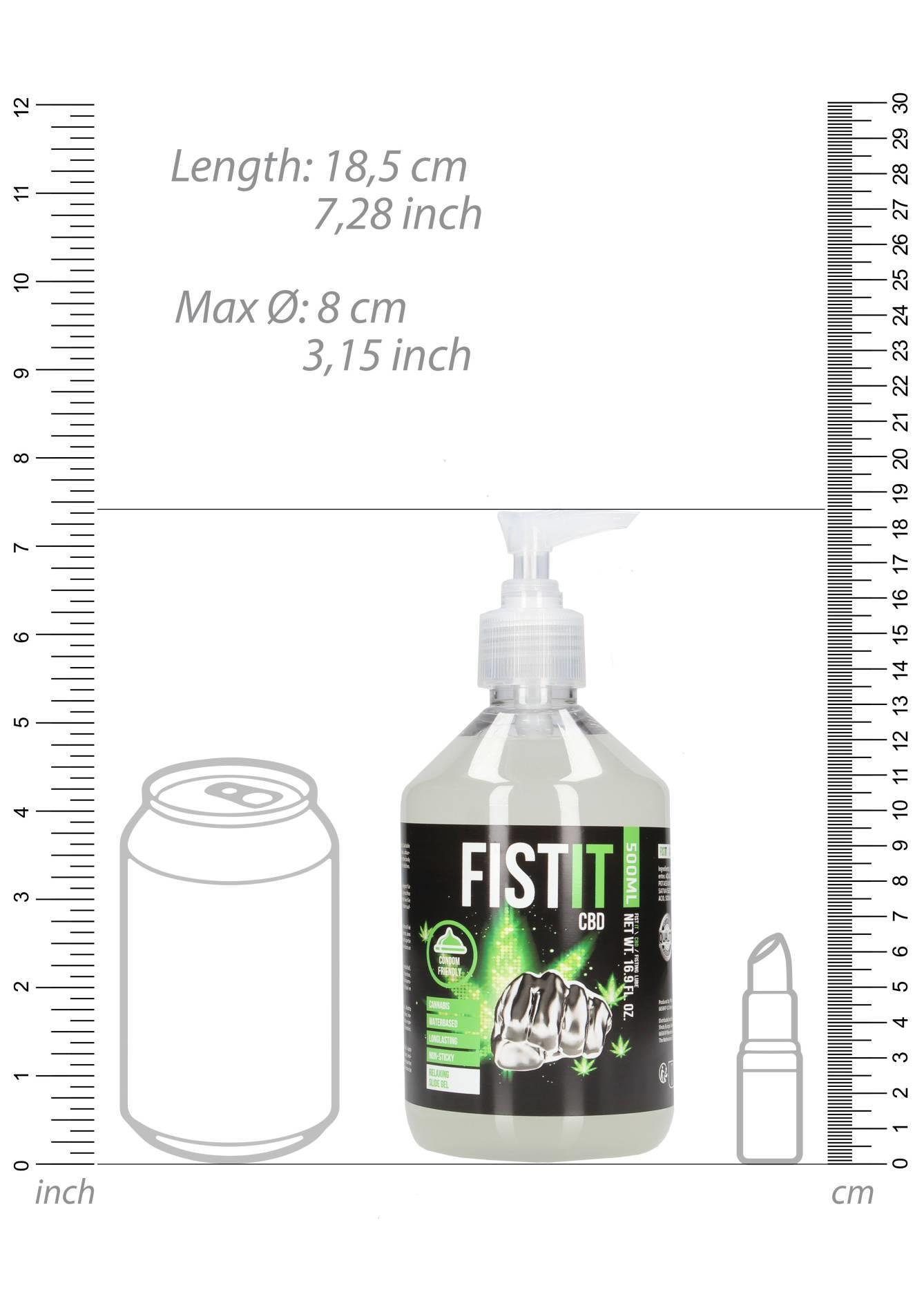 Lubrykant do fistingu CBD Fist It 500 ml z pompką - obrazek 4