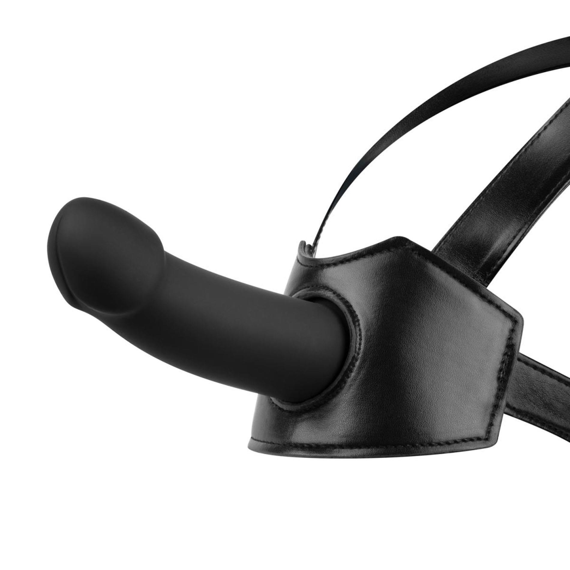 Uprząż strap on na głowę Bedroom Fantasies czarna - obrazek 5