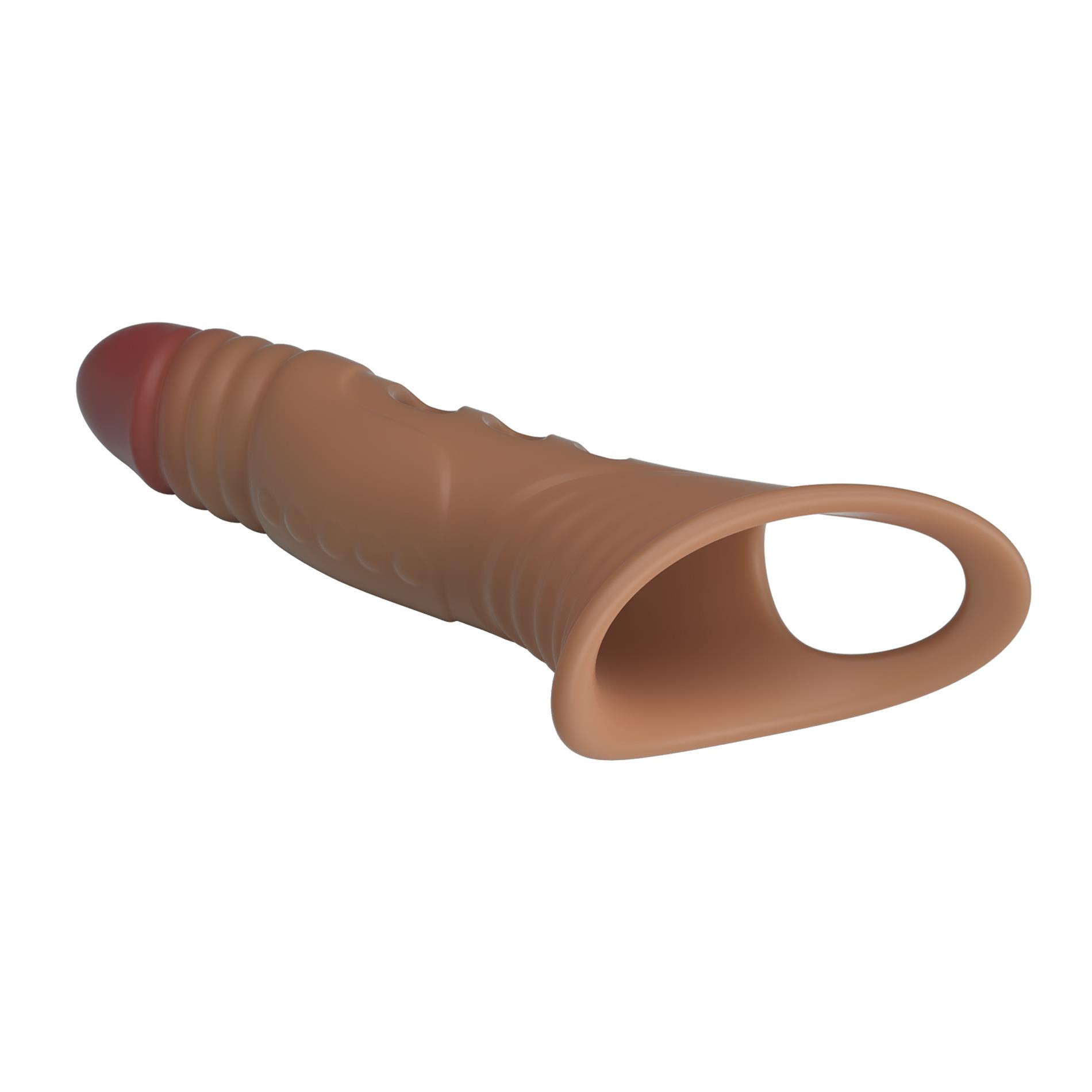 Nakładka na penisa z wibracją Pretty Love 22 cm - obrazek 3