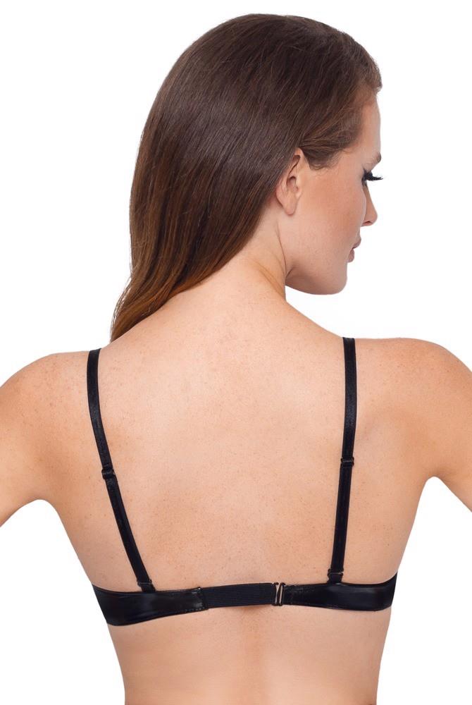 Biustonosz winylowy Black Level czarny 75D - obrazek 3