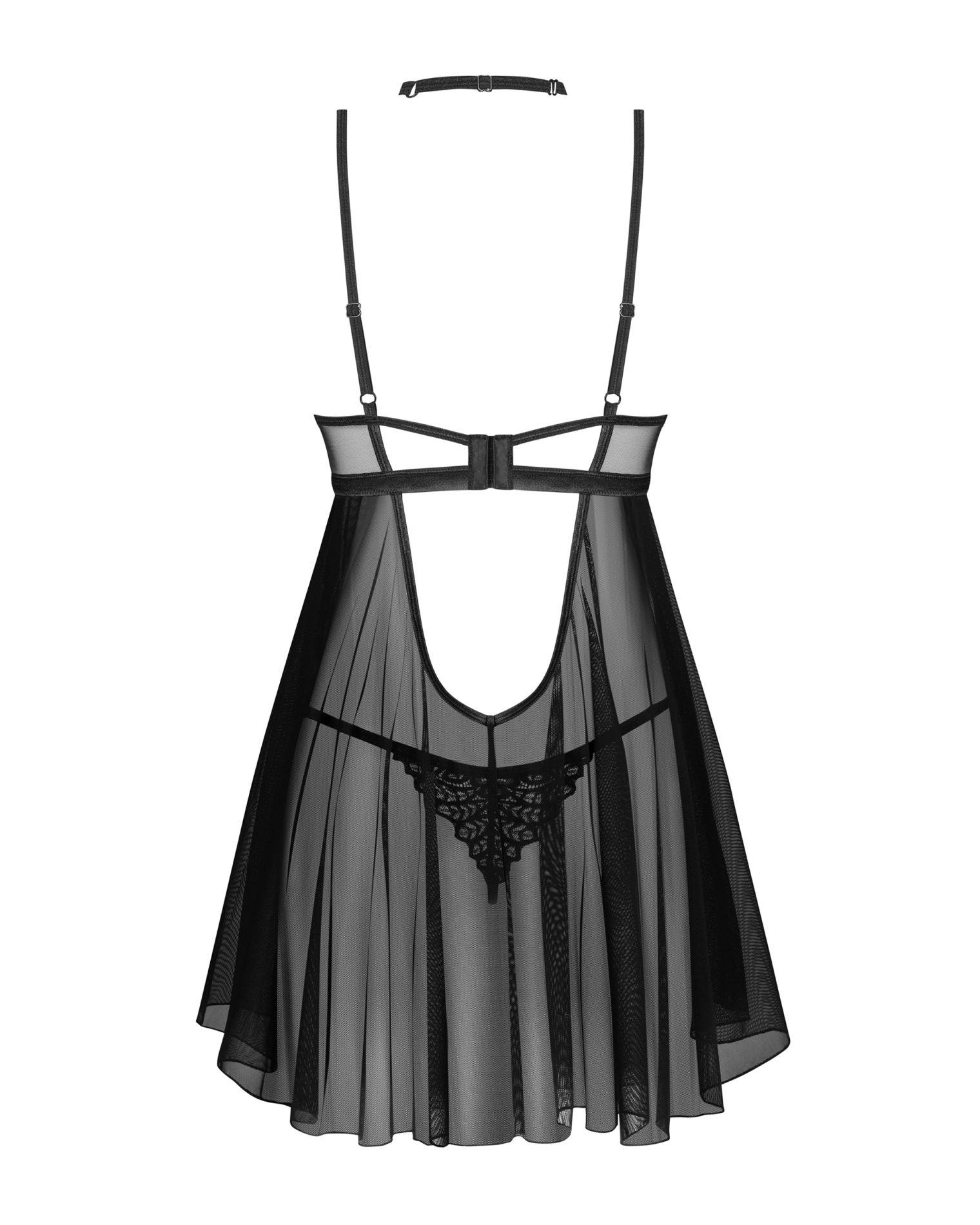 Babydoll z chokerem Donarella Obsessive XL/2XL - obrazek 3