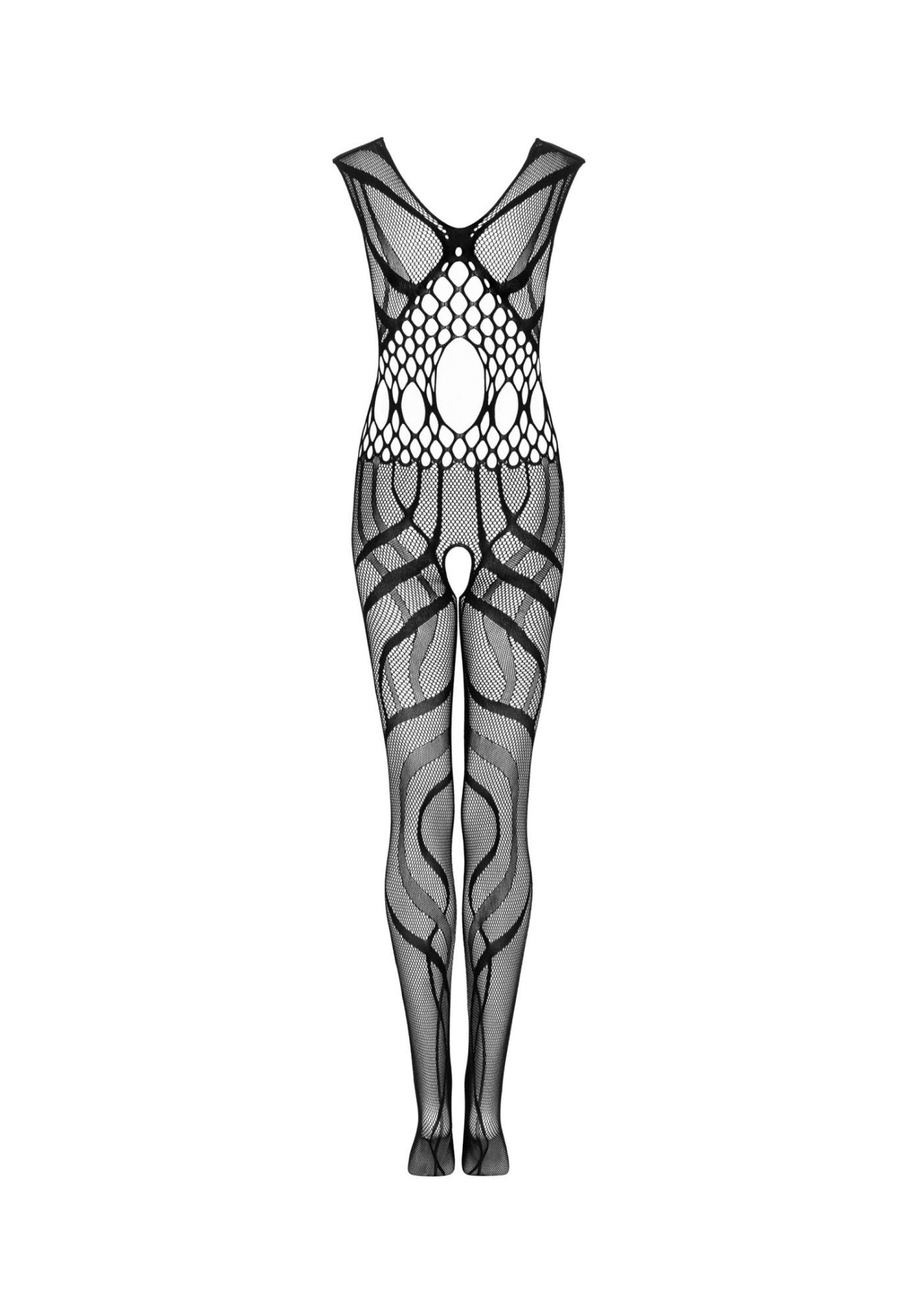 Bodystocking Obsessive G328 S/M/L z otwartym krokiem - obrazek 3