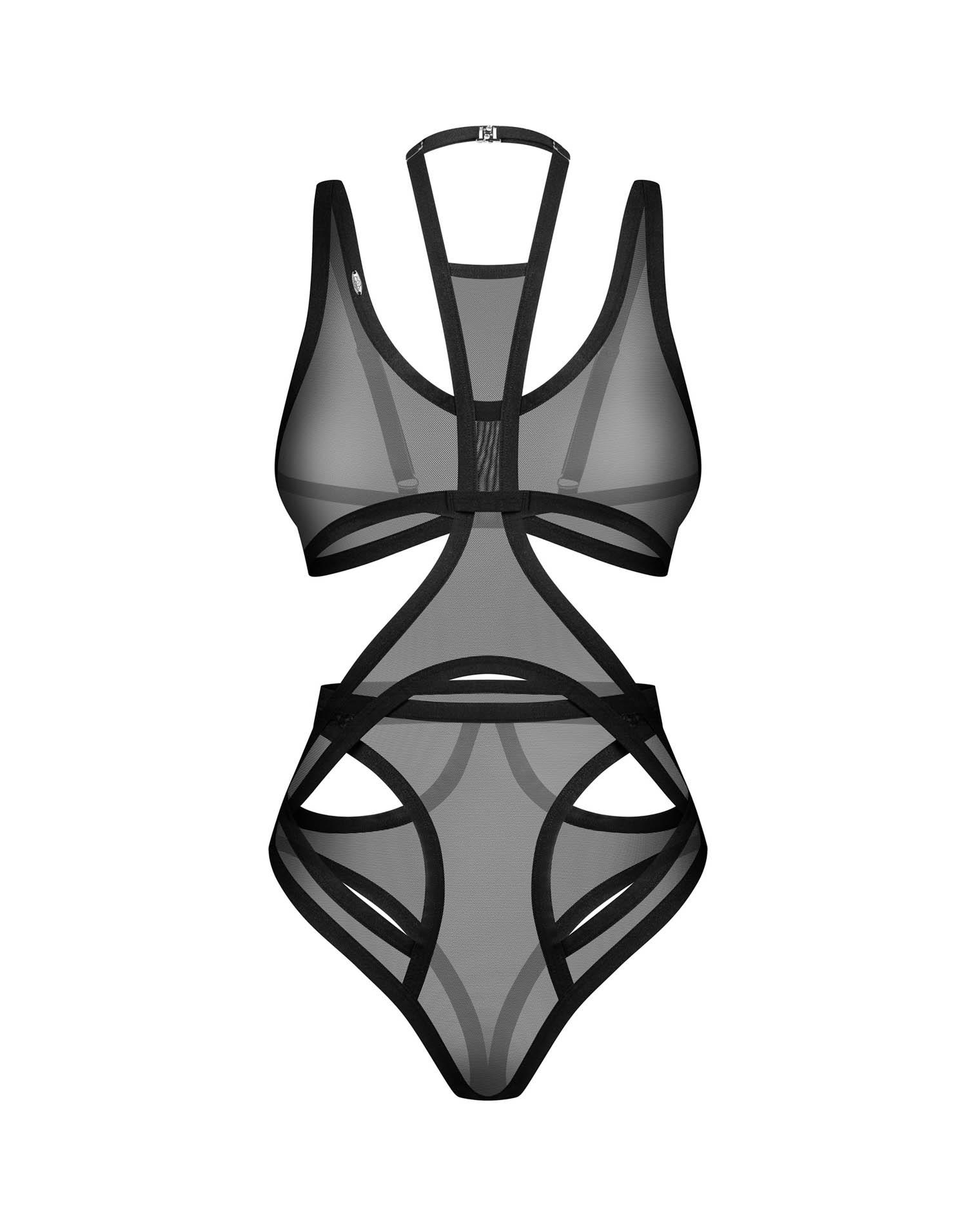 Body erotyczne Mercuris transparentne Obsessive L/XL - obrazek 4