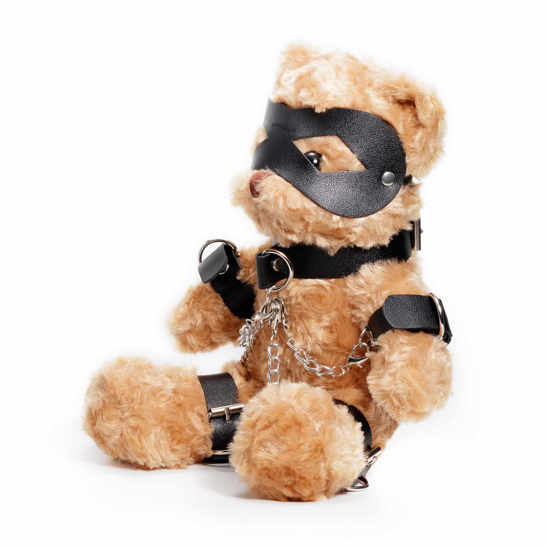 Miś bondage Crushito Crushious czarny 31 cm - obrazek 2