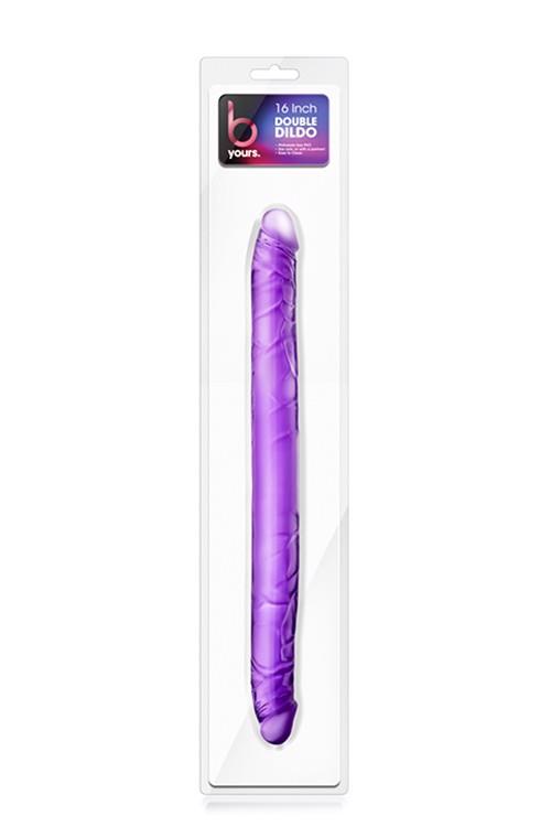 Dildo podwójne fioletowe 41 cm Blush B Yours - obrazek 4