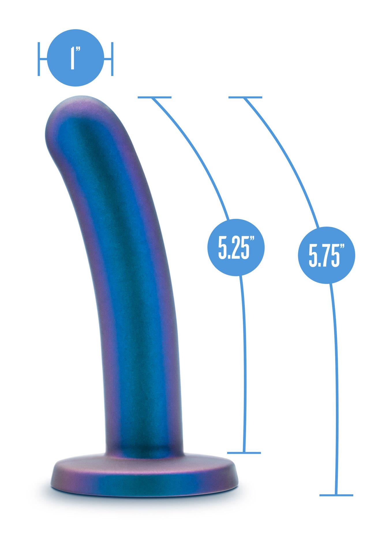Dildo realistyczne Temptasia Surrender niebieskie 14 cm - obrazek 3