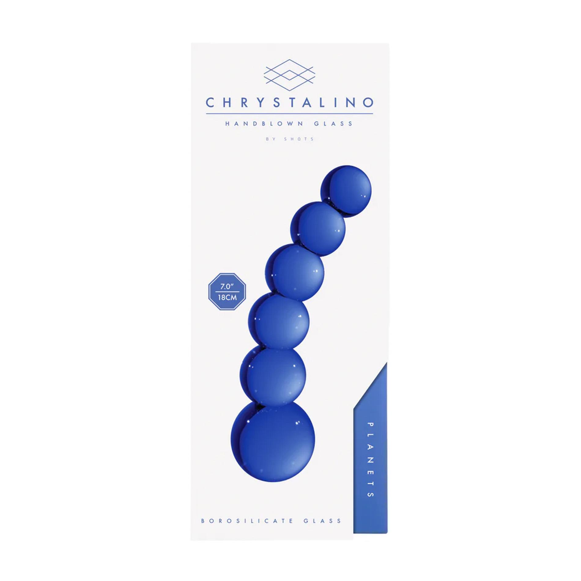 Dildo szklane Planets Chrystalino 18,5 cm - obrazek 3