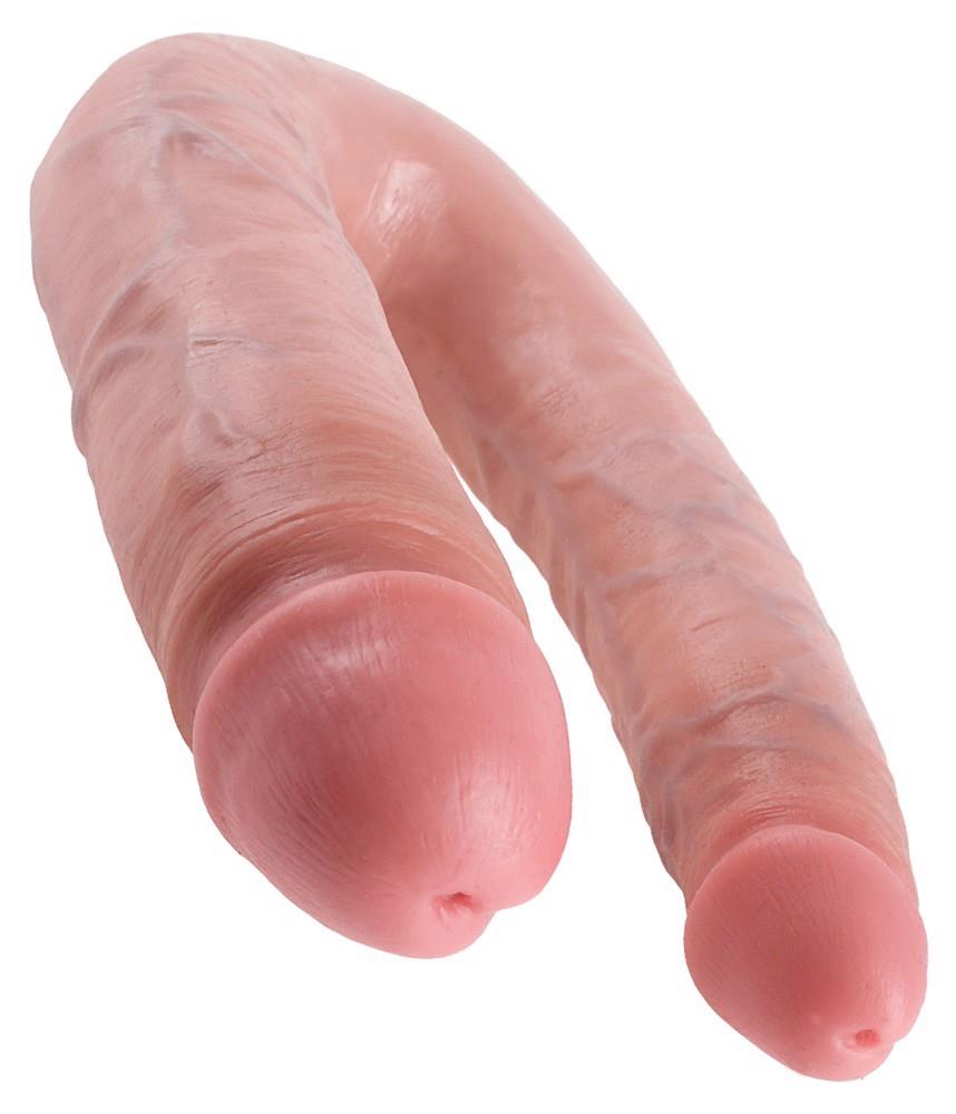 Podwójne dildo King Cock Large Double Trouble PVC 43 cm - obrazek 4