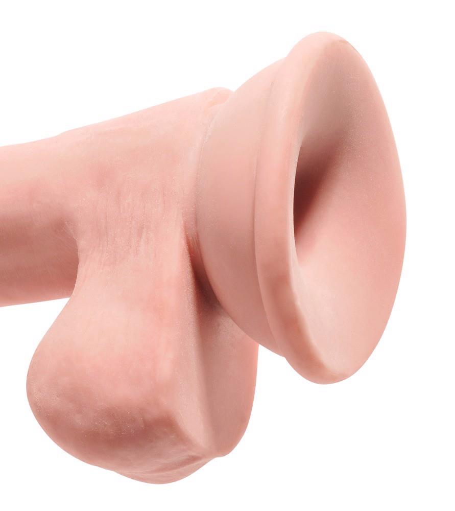 Dildo TPE King Cock Plus z jądrami 20,3 cm - obrazek 5