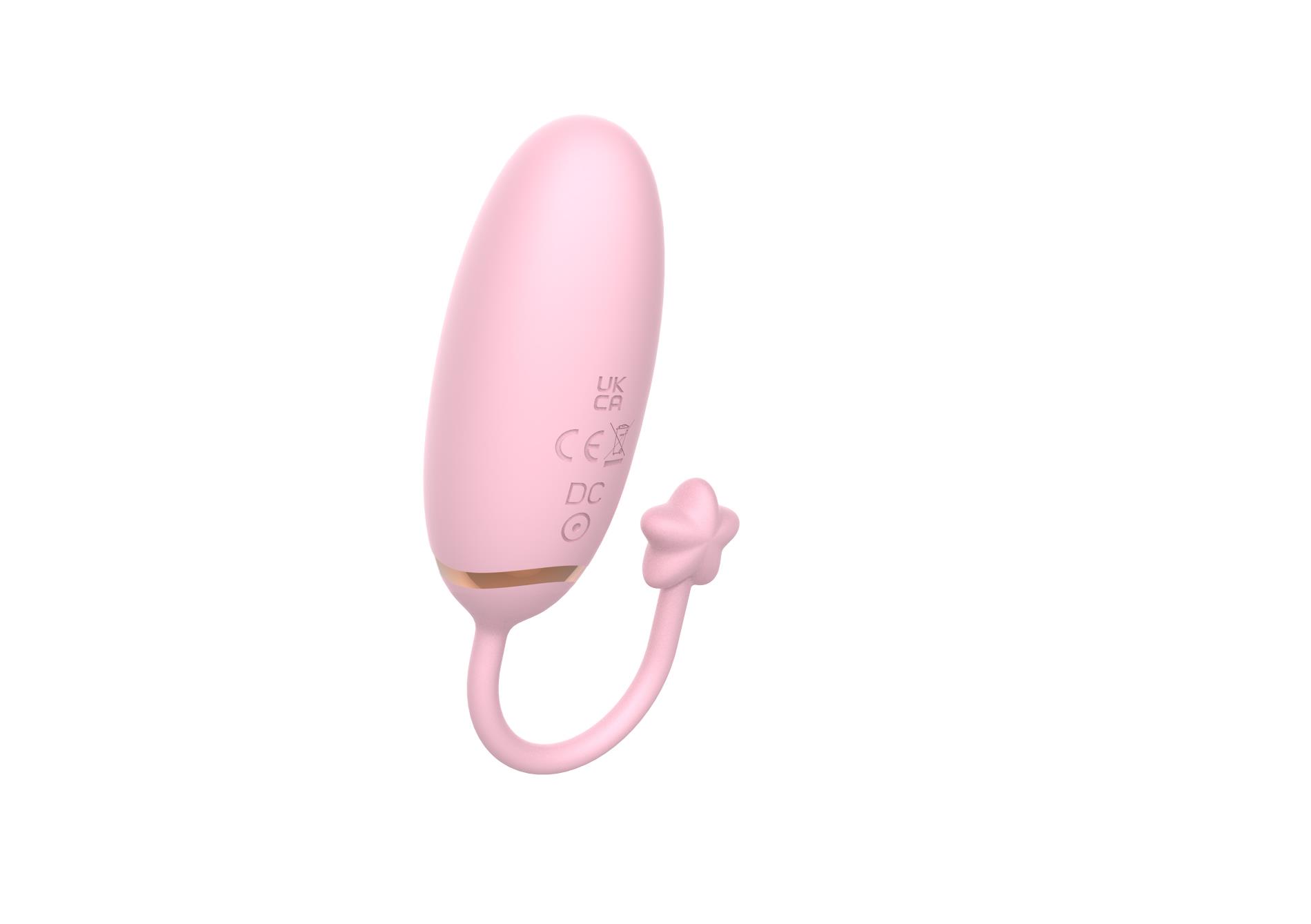 Jajko wibrujące z aplikacją B Series Cute silikonowe 8 cm - obrazek 5