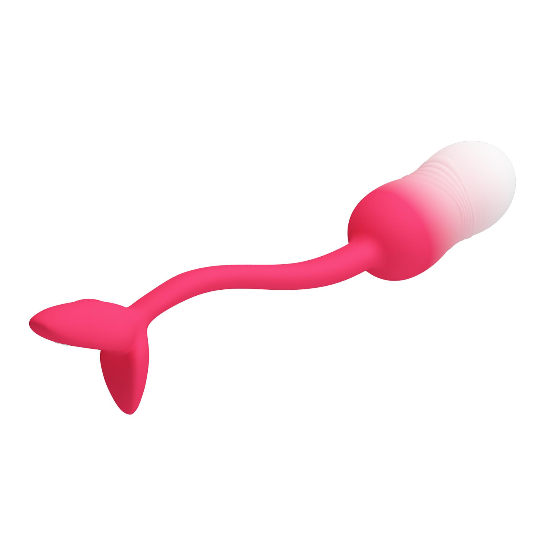 Jajko wibrujące Pretty Love Poulsen z aplikacją silikonowe USB wodoodporne - obrazek 5