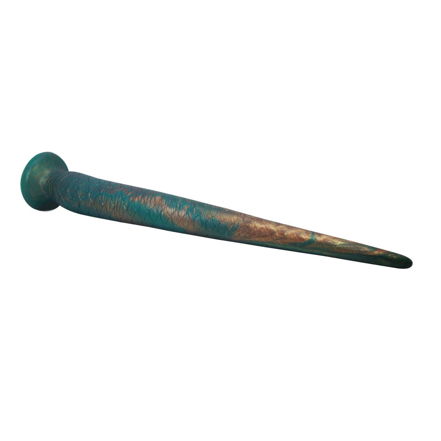 Dildo silikonowe Power Monsters Verdant Titan szmaragdowe 47 cm - obrazek 6