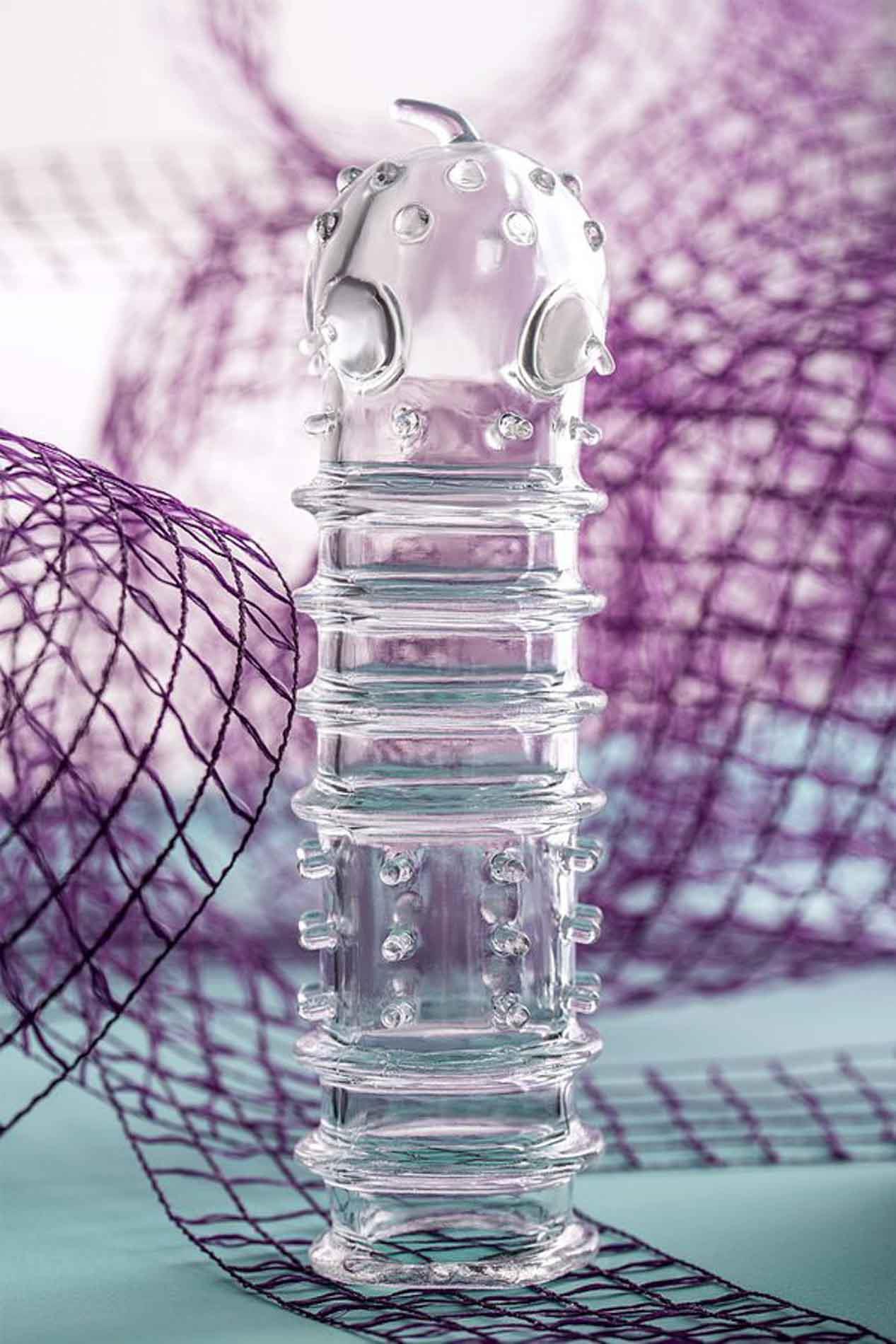 Osłona na penisa transparentna TPR A-Toys 15 cm - obrazek 4