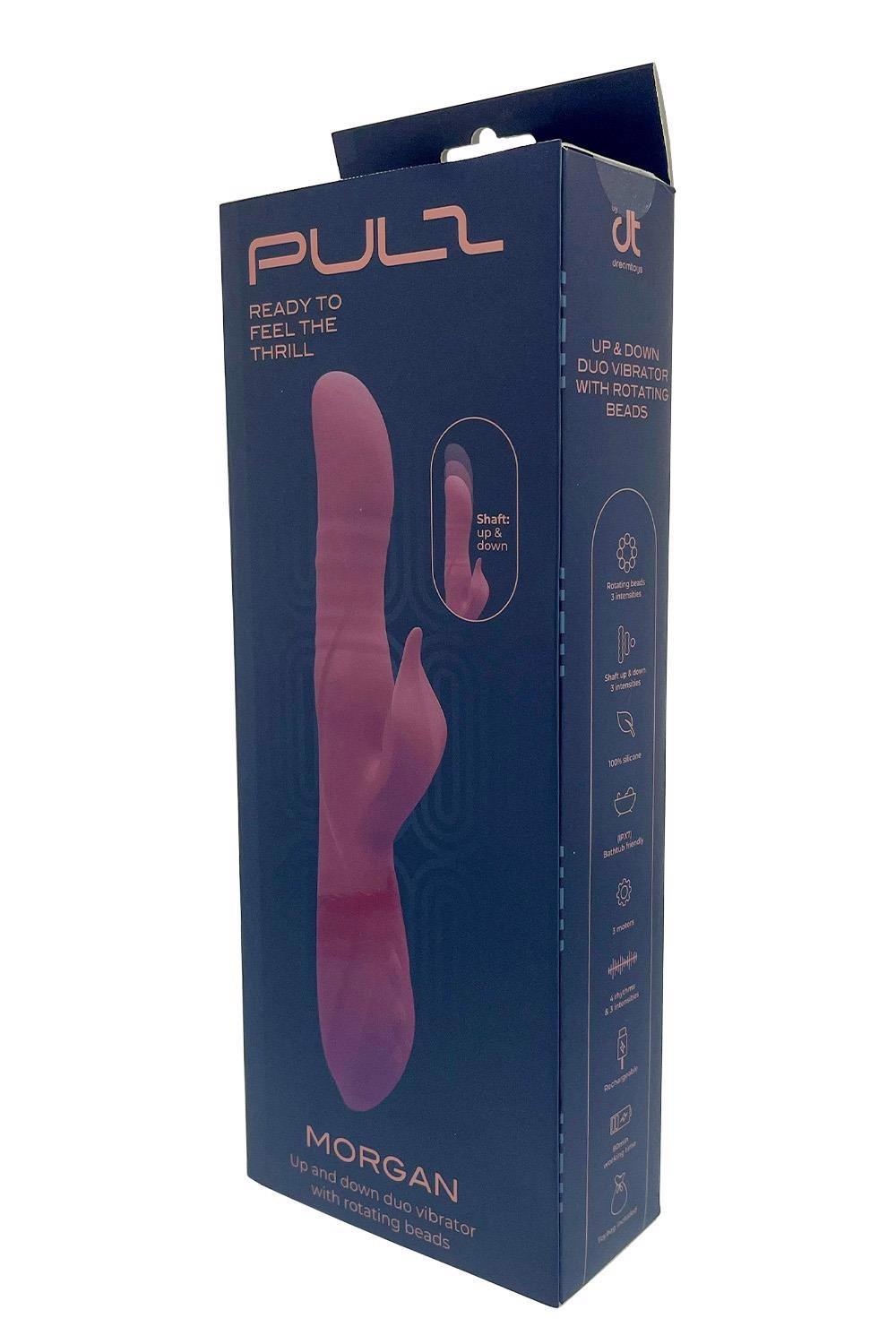 Wibrator króliczek Pulz Morgan z obrotowymi koralikami USB - obrazek 4