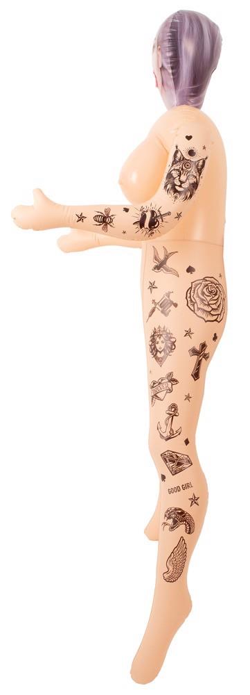 Dmuchana lalka miłosna NaughtyDollz z tatuażami 152 cm - obrazek 4