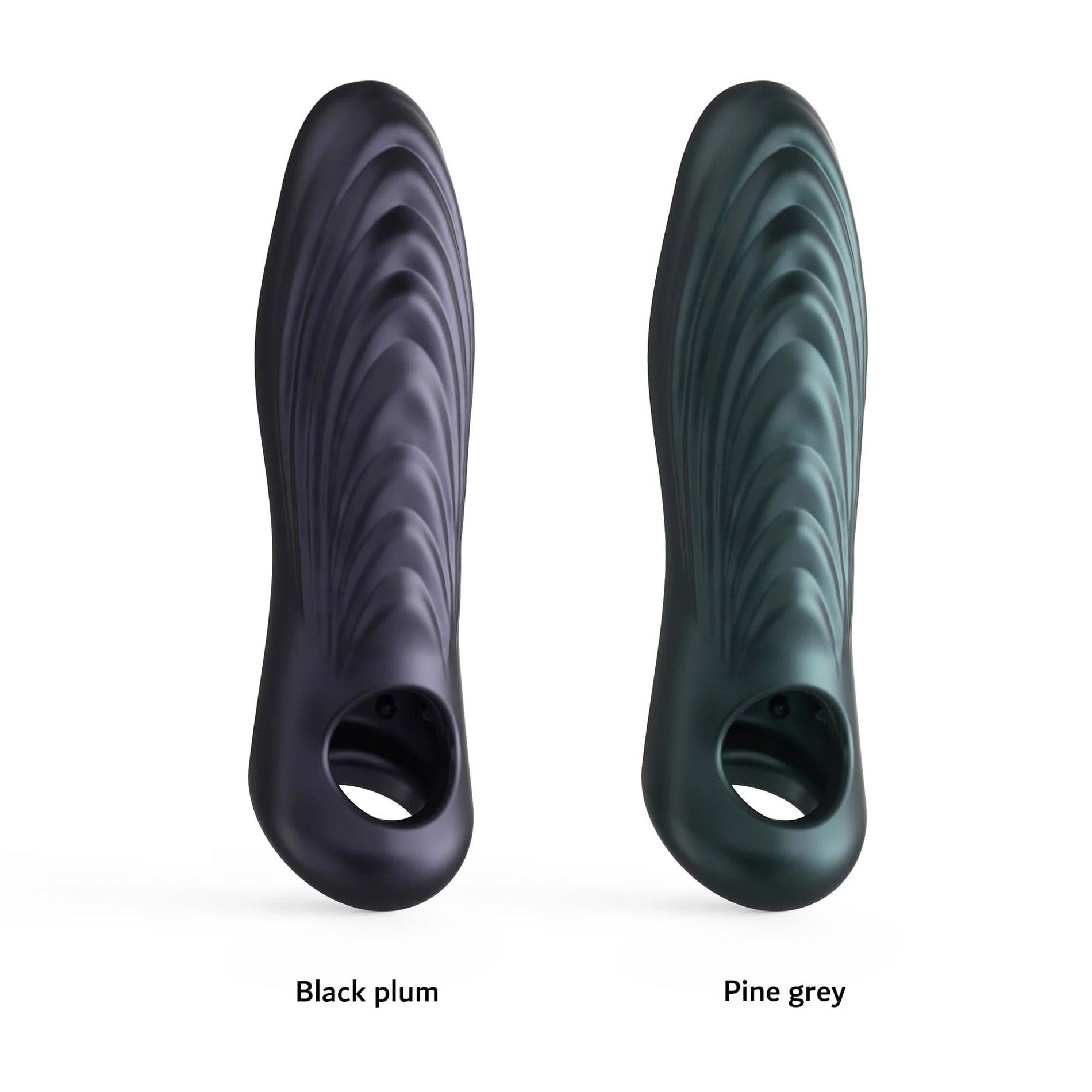 Przedłużka silikonowa Ryzer Max Man.wand black plum 18 cm - obrazek 4