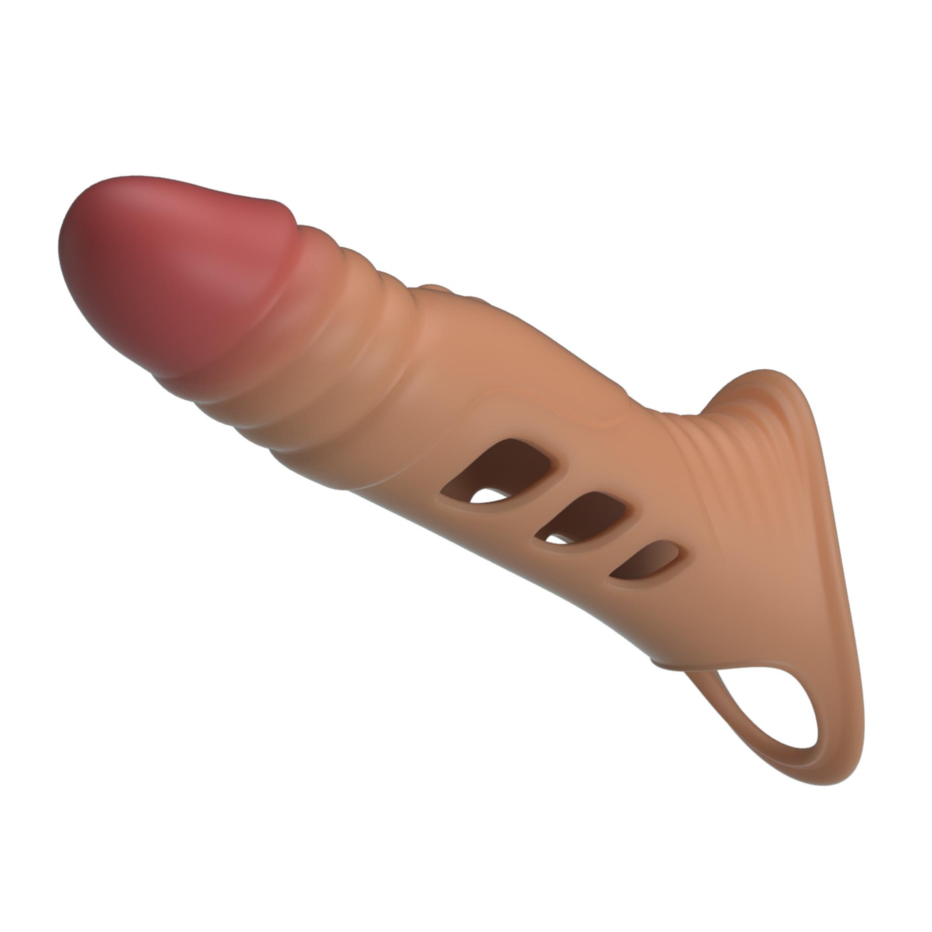 Nakładka na penisa z wibracją Pretty Love 22 cm - obrazek 7