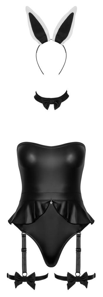 Body Cottelli króliczek czarny M - obrazek 5