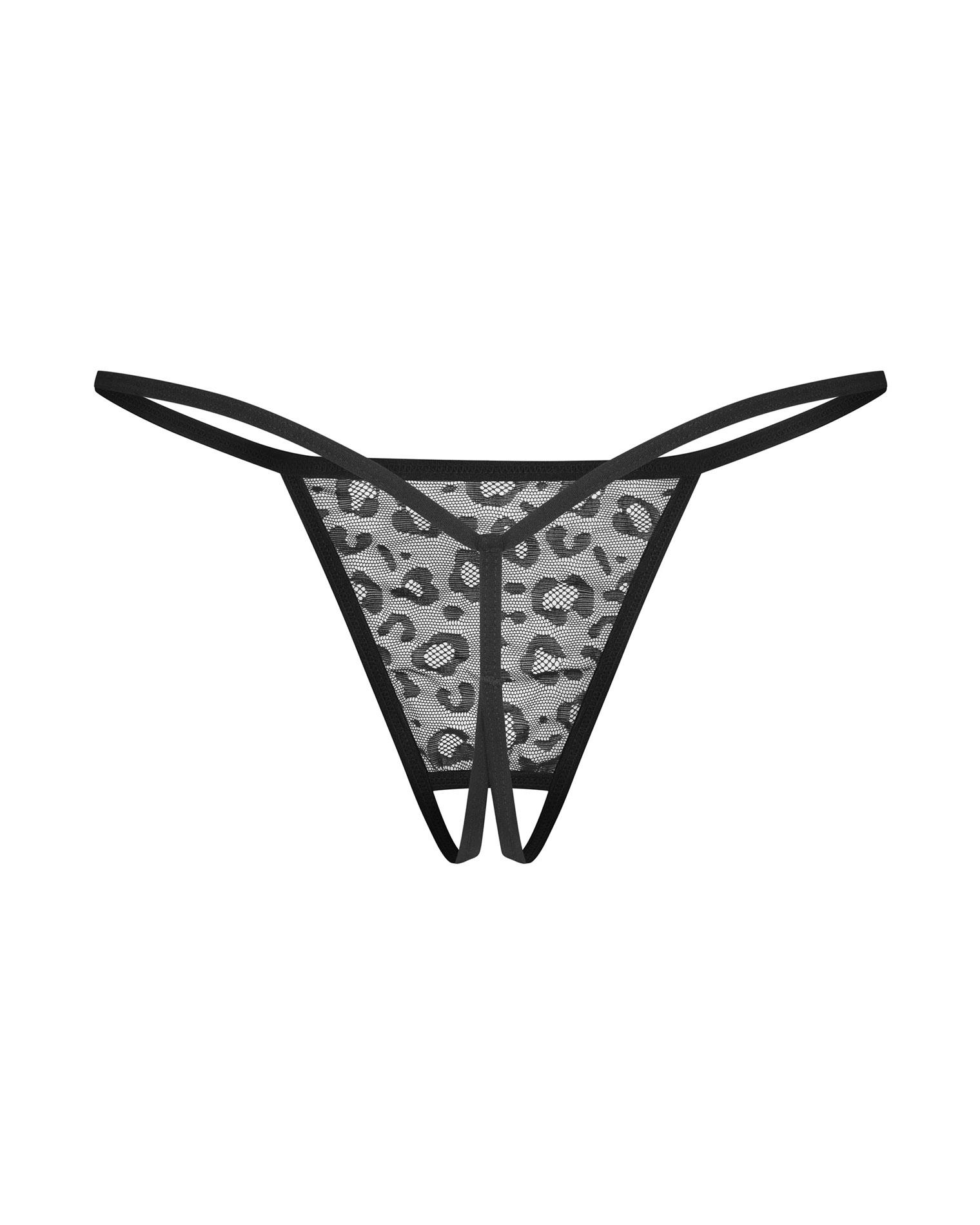 Dwupak stringów otwartych Bianca Obsessive S/M - obrazek 10