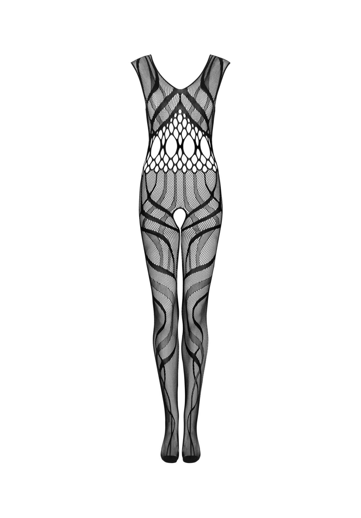 Bodystocking Obsessive G328 S/M/L z otwartym krokiem - obrazek 6
