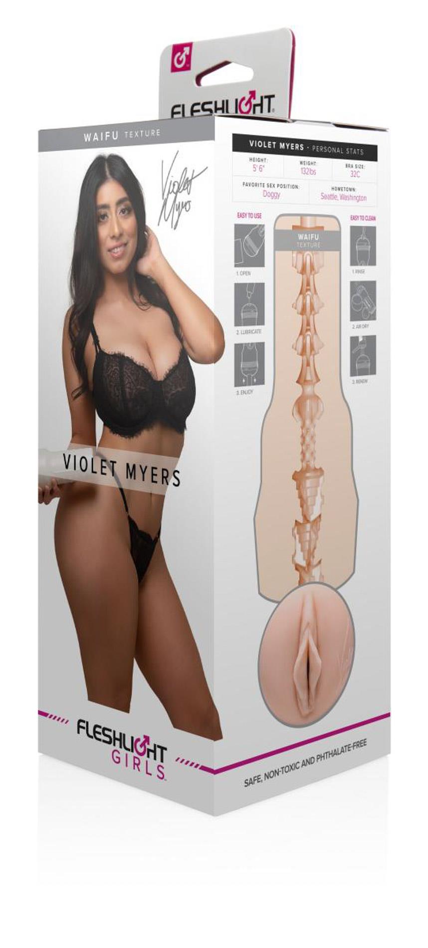 Masturbator Fleshlight Violet Myers beżowy 25 cm - obrazek 5