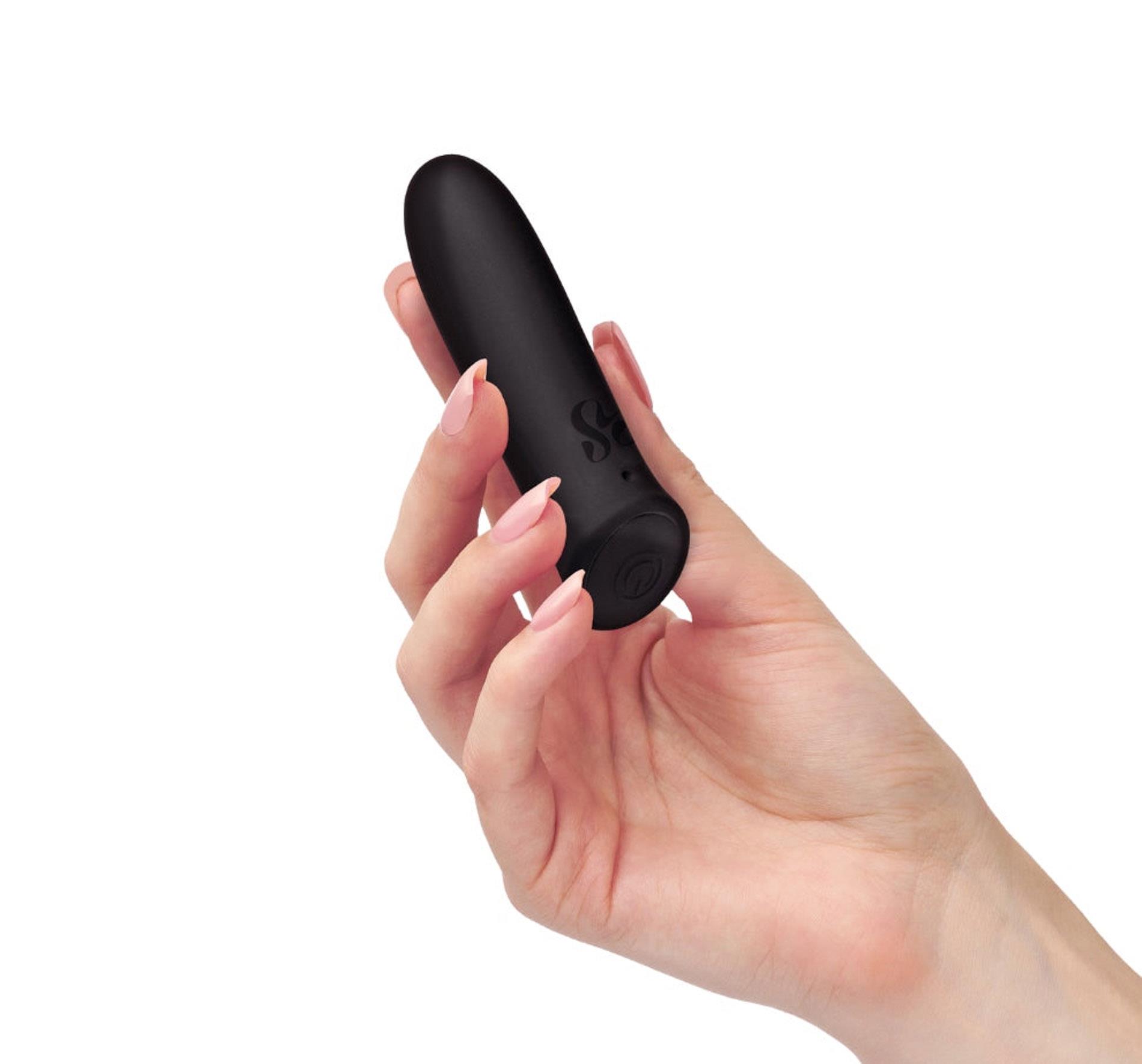 Wibrator bullet silikonowy Wonder Bullet So Divine czarny USB 9cm - obrazek 4