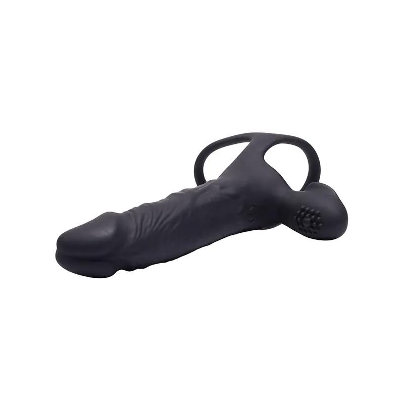Dildo wibrujące do podwójnej penetracji Fantasy Hephaestus USB 19,5 cm - obrazek 5