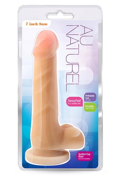 Dildo realistyczne Blush Au Naturel beżowe 18 cm - obrazek 5