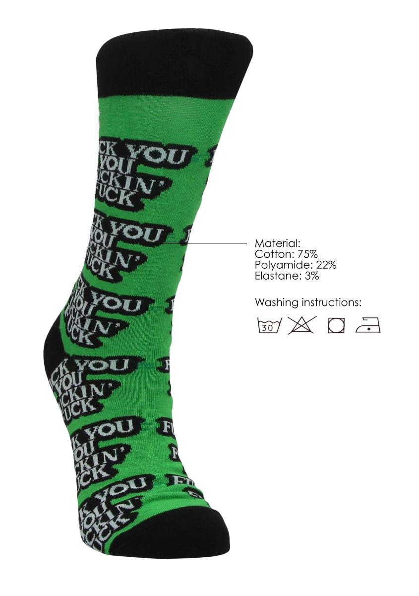 Skarpetki Sexy Socks Fuck you 36 41 - obrazek 3