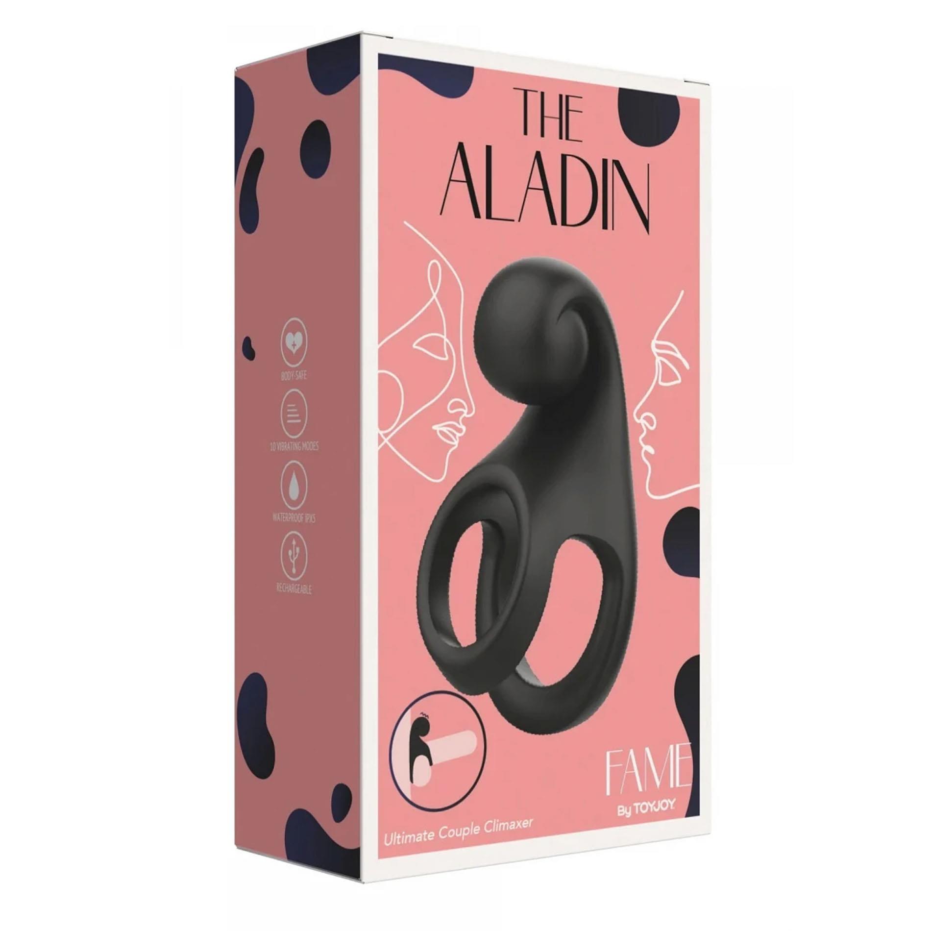 Pierścień wibrujący silikonowy Aladin Ultimate ToyJoy czarny USB - obrazek 7