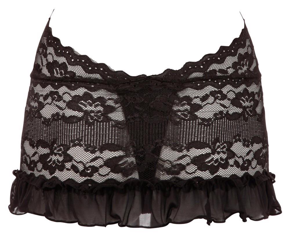Sukienka koronkowa Cottelli LINGERIE czarna S - obrazek 5
