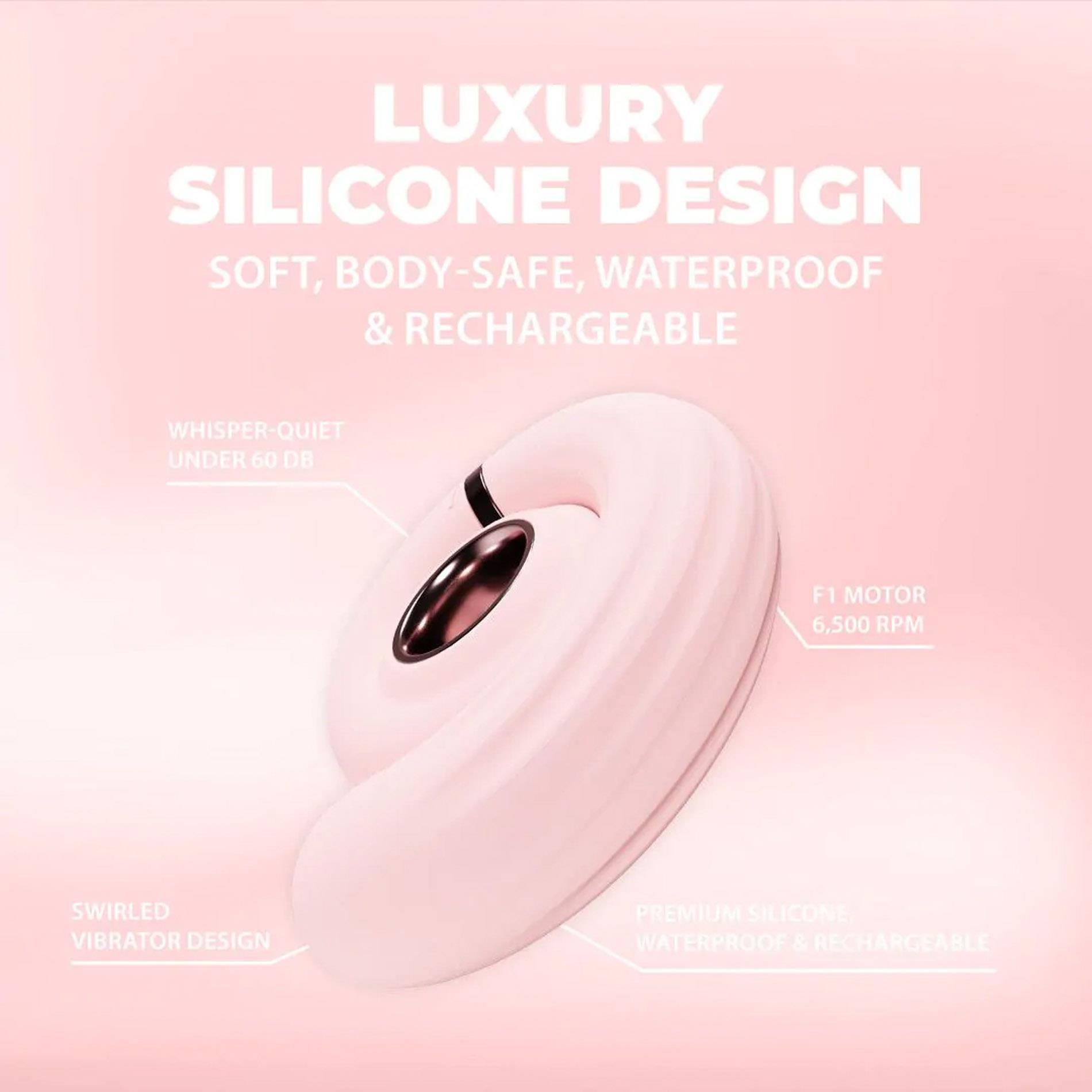 Wibrator wirujący Tourner Loveline różowy 11,8 cm - obrazek 5