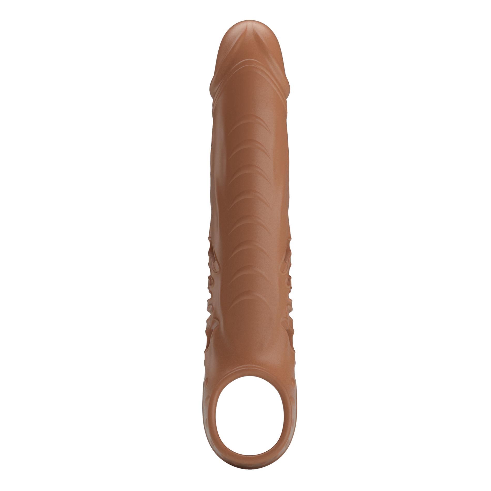 Nakładka na penisa Pretty Love realistyczna 12 wibracji USB - obrazek 6