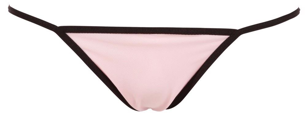 Babydoll z koronką Cottelli LINGERIE różowy 2XL - obrazek 5