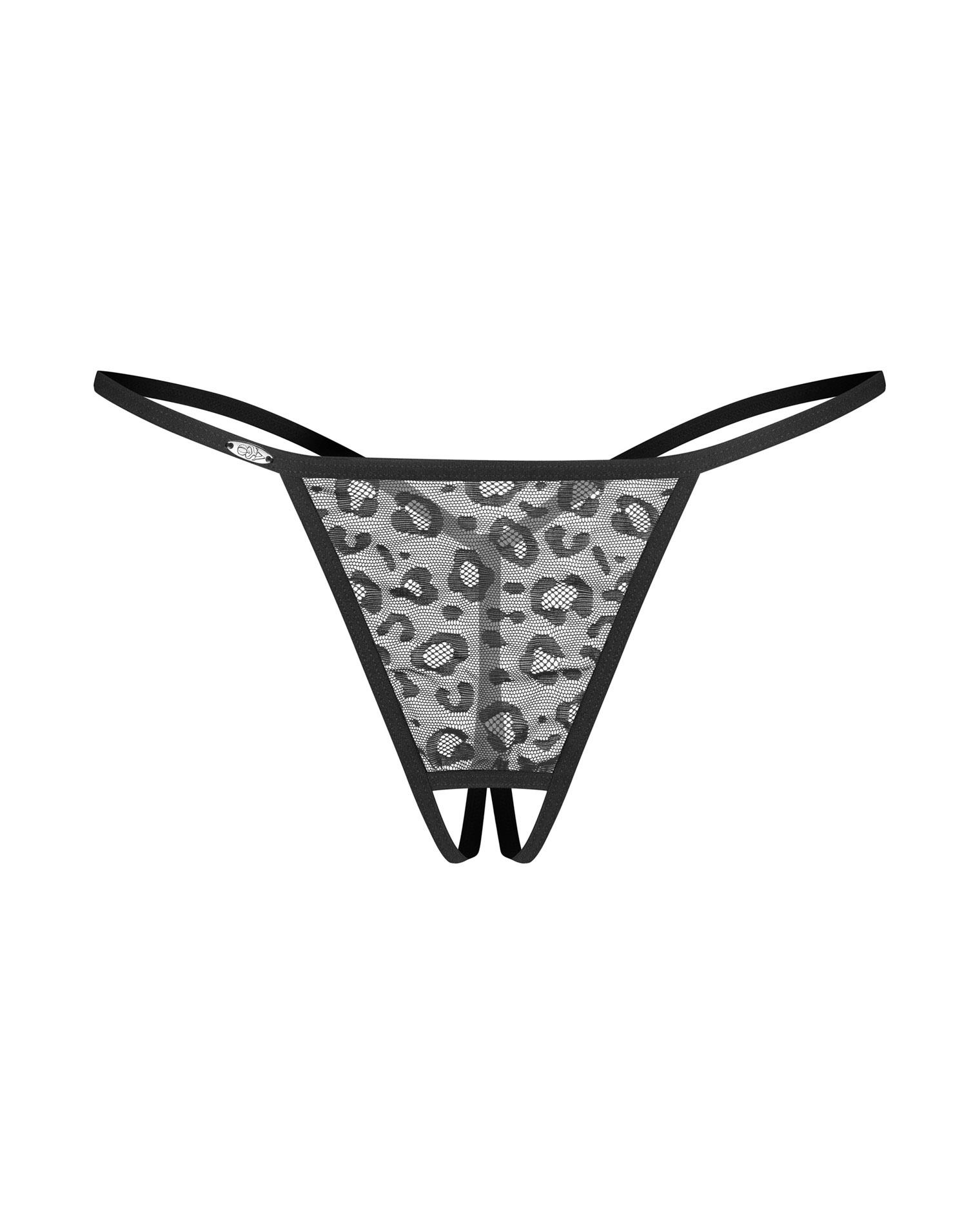 Stringi otwarte dwupak Bianca Obsessive L/XL - obrazek 4
