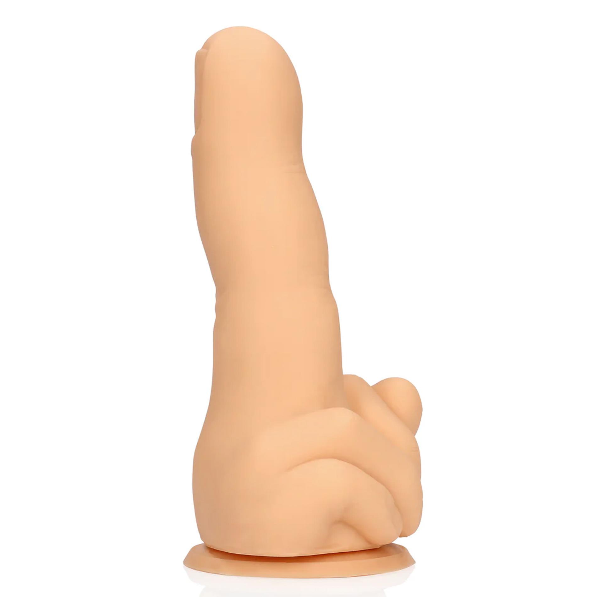 Zabawne dildo silikonowe S-Line Up Yours cieliste - obrazek 4