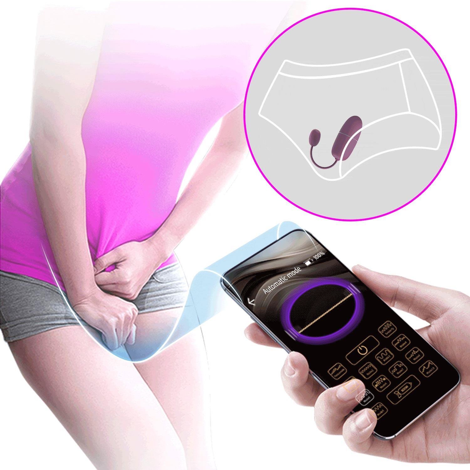 PRETTY LOVE - Nymph, 12 vibration functions Mobile APP Long-distance Control, ABS, 1 AAA battery - obrazek 6
